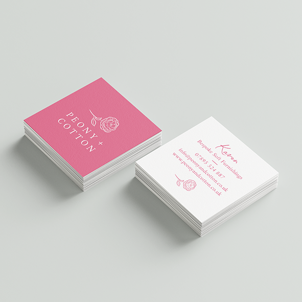 Peony + Cotton business card