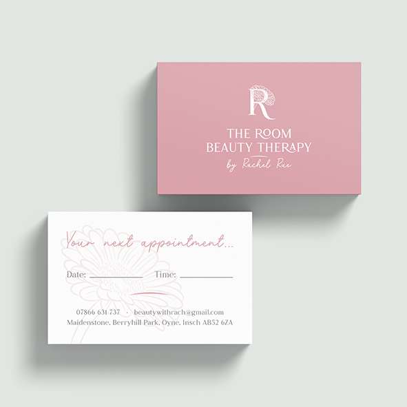 The Room Beauty Therapy business card